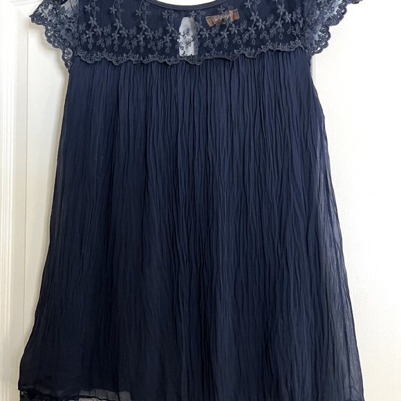 Carla Conti Blue Embroidered Top - Picture 7 of 12